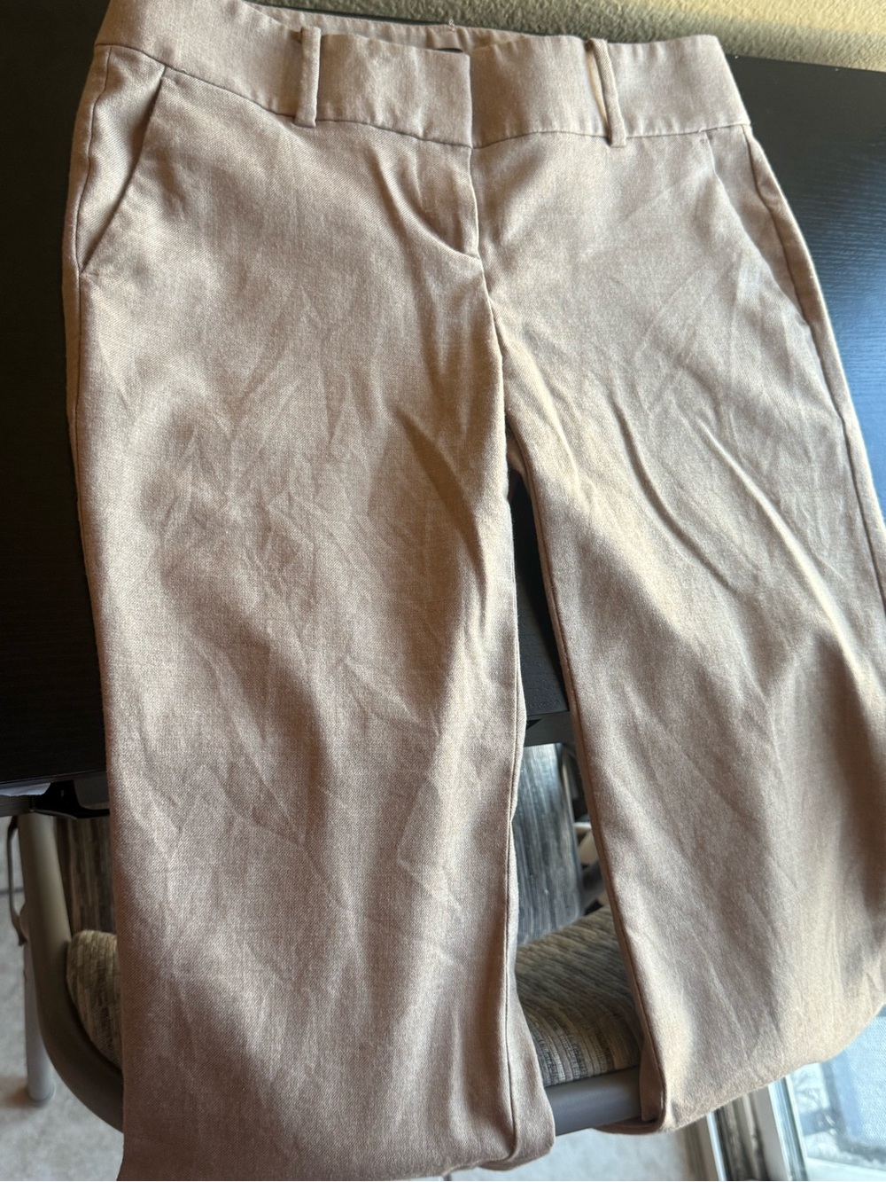 Ann Taylor Straight Leg Jeans in Light Brown